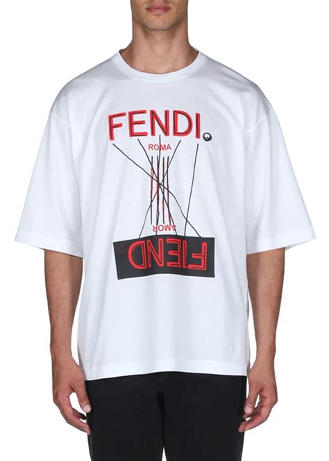 t-shirt fendi shirts men|Fendi fiend t shirt.